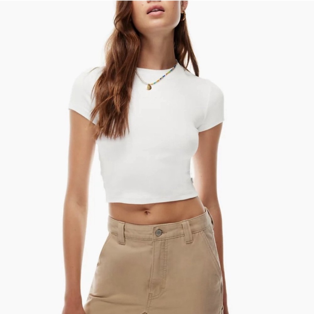 Aritzia’s TNA Ribbed Cropped T-Shirt